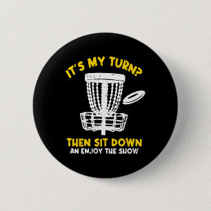 Disc Golf Frisbee Golf Lustiger Disc Golf Spieler  Button