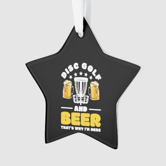Disc Golf Frisbee Golf Ornament (Vorderseite)