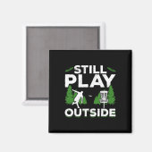Disc Golf Frisbee Golf wird immer noch im Freien g Magnet (Vorderseite/Rückseite)