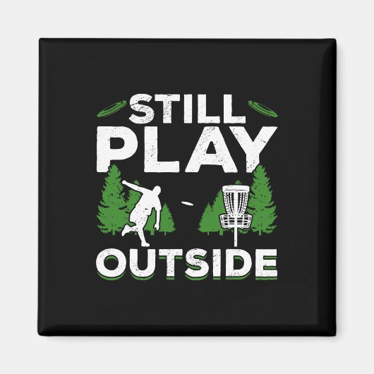 Disc Golf Frisbee Golf wird immer noch im Freien g Magnet (Vorne)