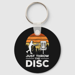 Disc Golf Frisbee Golf Wirf einfach die Scheibe Schlüsselanhänger