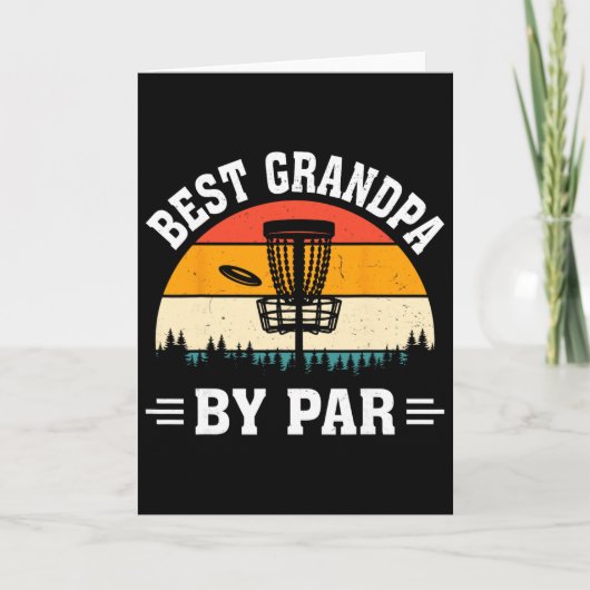 Disc Golf Frisbee Golfer Disc Golfing Bester Opa Karte (Vorderseite)