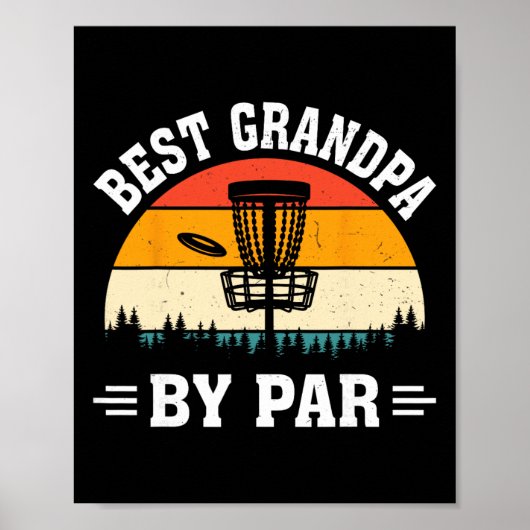 Disc Golf Frisbee Golfer Disc Golfing Bester Opa Poster (Vorne)
