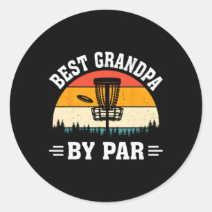 Disc Golf Frisbee Golfer Disc Golfing Bester Opa Runder Aufkleber