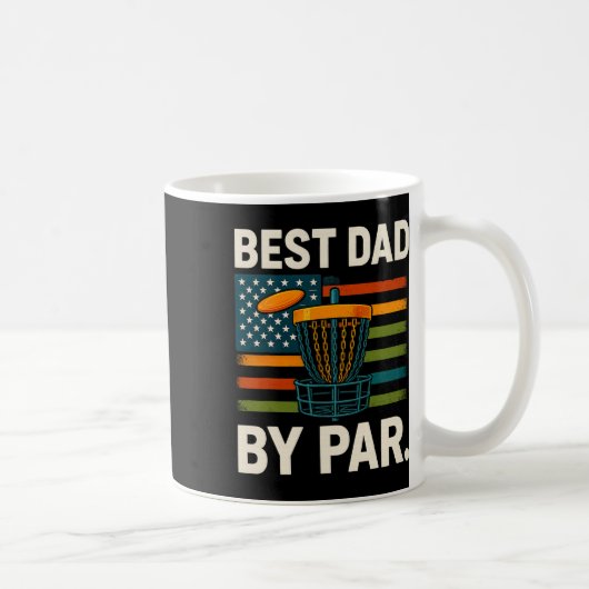 Disc Golf Frisbee Lustig Bester Vater Par Camo Us Kaffeetasse (Rechts)