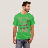 Disc Golf Frisbee Lustig Bester Vater Par Camo US T-Shirt (Vorne ganz)