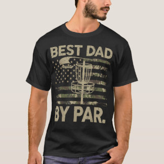 Disc Golf Frisbee Lustig Bester Vater Par Camo Us T-Shirt