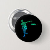 Disc Golf Frisbee Männer Kinder Jungen Button (Vorne & Hinten)