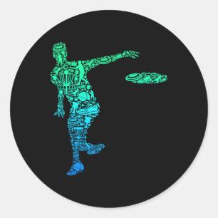 Disc Golf Frisbee Männer Kinder Jungen Runder Aufkleber