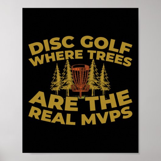Disc Golf Frisbee - Outdoor Sport Tree _3  Poster (Vorne)