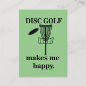 Disc Golf Frisbee Sport Golfer Disc Golf Visitenkarte (Vorderseite)