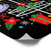 Disc Golf Frisbee Weihnachtsbaum Funny Gi Poster (Ecke)