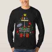 Disc Golf Frisbee Weihnachtsbaum Funny Gi T-Shirt (Vorderseite)