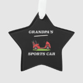 Disc Golf Frisbee Weihnachtsbaum Funny Ornament (Rückseite)