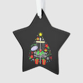Disc Golf Frisbee Weihnachtsbaum Funny Ornament (Vorderseite)