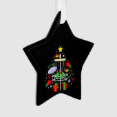 Disc Golf Frisbee Weihnachtsbaum Funny Ornament (Vorderseite)
