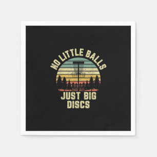 Disc Golf Funny No Little Balls Disc Golf Geschenk Serviette