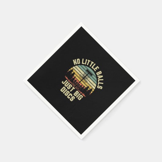 Disc Golf Funny No Little Balls Disc Golf Geschenk Serviette (Ecke)