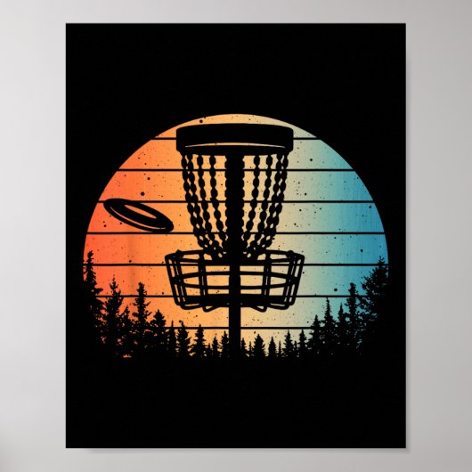 Disc Golf Geschenk Disc Golfer Zeug und Zubehör F Poster (Vorne)
