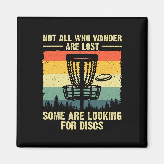 Disc-Golf-Geschenk Disc-Golfer-Zubehör und Accesso Magnet (Vorne)