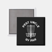 Disc Golf-Geschenk für Männer, Bester Onkel von Pa Magnet (Vorderseite/Rückseite)
