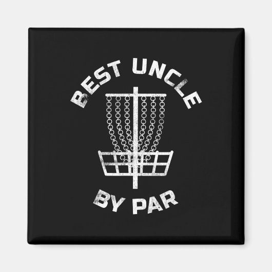 Disc Golf-Geschenk für Männer, Bester Onkel von Pa Magnet (Vorne)