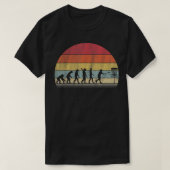 Disc Golf Gift Retro Evolution Disc Golf T-Shirt (Design vorne)