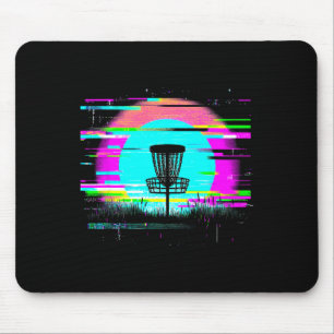 Disc Golf Glitch - Vintage Disc Golf Liebhaber Mousepad