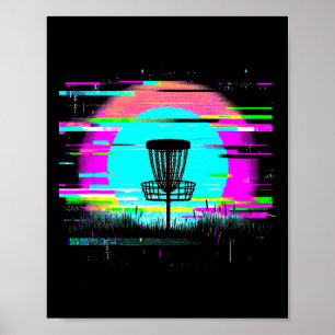 Disc Golf Glitch - Vintage Disc Golf Liebhaber  Poster