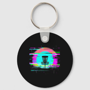 Disc Golf Glitch - Vintage Disc Golf Liebhaber  Schlüsselanhänger