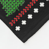 Disc Golf hässlicher Weihnachtspullover Pyjama-Ges Fleecedecke (Ecke)