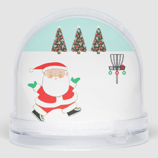 Disc Golf Holiday Gift Schneekugeln (Rückseite)