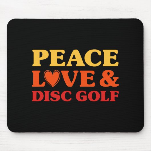 Disc Golf Ich Liebe Disc Golf Für Männer Und Fraue Mousepad (Vorne)
