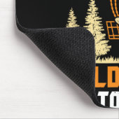 Disc Golf ich weiß ich werfe wie ein alter Mann ve Mousepad (Ecke)