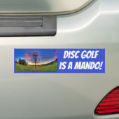 Disc-Golf ist ein Mando! Aufkleber Autoaufkleber (Auf Auto)