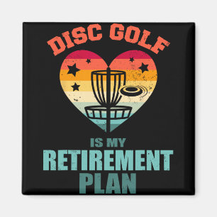 Disc Golf ist mein Rentenplan Vintage Retro Hör Magnet