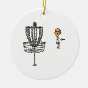 Disc-Golf Keramik Ornament