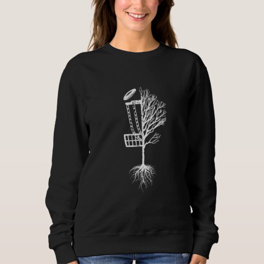 Disc Golf Korb Baum Golfer Frisbee Golf Kinder ic Sweatshirt (Vorderseite)