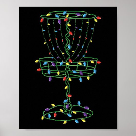 Disc Golf Korb Cooler Disc Golf Frisbee Golfer Xma Poster (Vorne)