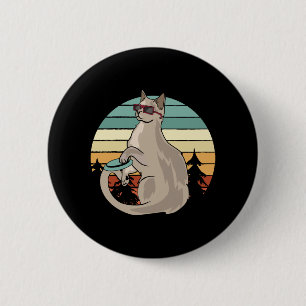Disc Golf Korb Lustiges Katzen-Geschenk für Spiele Button