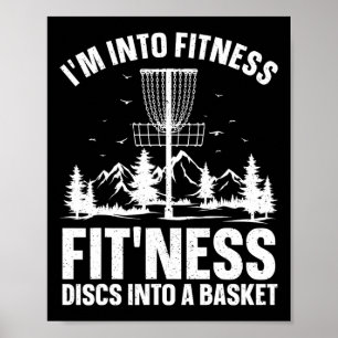 Disc Golf Kunst für Männer Frauen Disc Golfer Spie Poster
