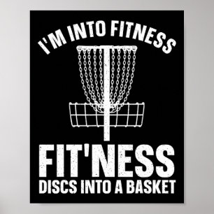Disc Golf Kunst für Männer Frauen Disc Golfer Spie Poster
