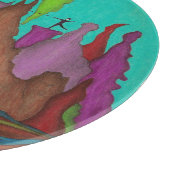 Disc-Golf-Kunst-Glas Schneidebrett (Ecke)