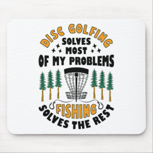 Disc Golf löst die meisten meiner Probleme Angelsc Mousepad