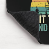 Disc Golf Lustige Treffer Bäume Und Fluchen Retro Mousepad (Ecke)