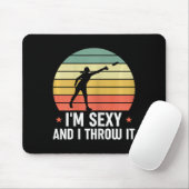 Disc Golf Lustiger Disc Golfer Ich bin Y und werfe Mousepad (Mit Mouse)