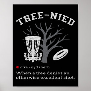 Disc Golf - Lustiger dummer Baum Baum-lich Iii Poster