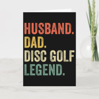 Disc Golf Lustiger Hund Papa Legende Vatertag