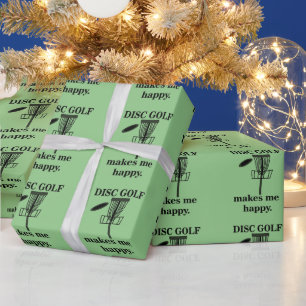 Disc Golf Macht Mich Glücklich Disc Golf Geschenkpapier