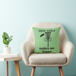 Disc Golf Macht Mich Glücklich Disc Golf Kissen
